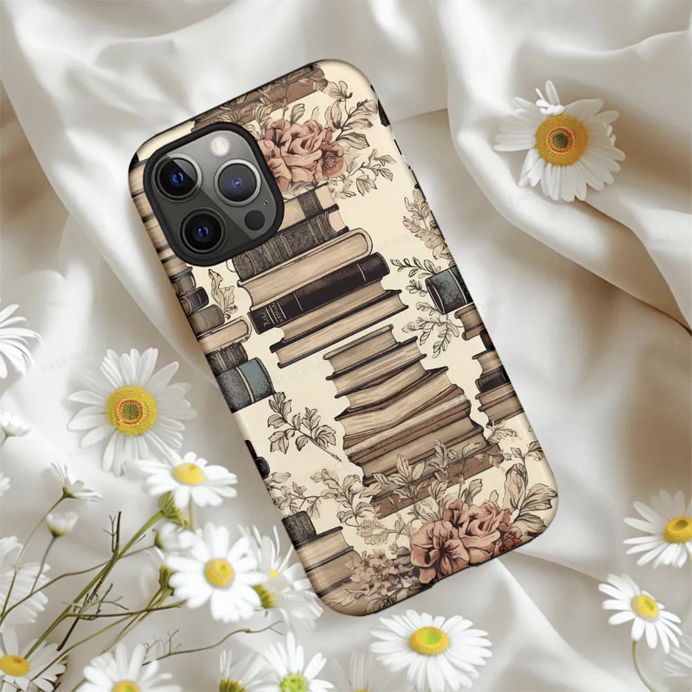 Pagewings Read Books Be Kind Stay Weird Phone Case