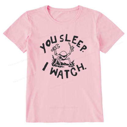 Pagewings You Sleep I Watch Unisex Classic T-shirt