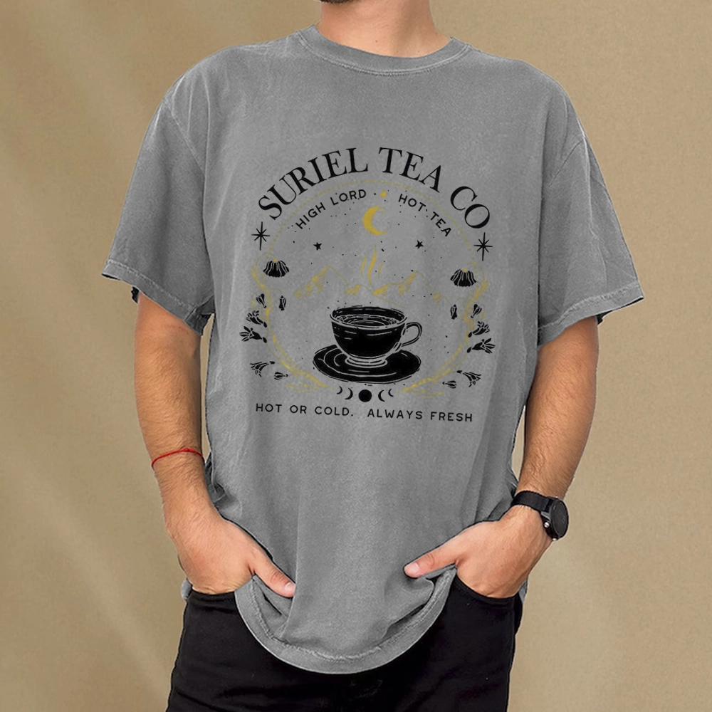 Pagewings Suriel Tea Co Unisex Washed T-shirt