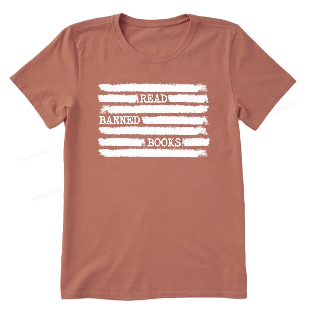 Pagewings Read Banned Books Bookworm Librarian Unisex Classic T-shirt