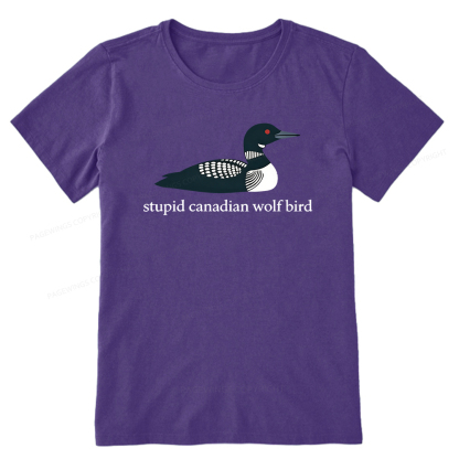 Pagewings Stupid Canadian Wolf Bird Unisex Classic T-shirt