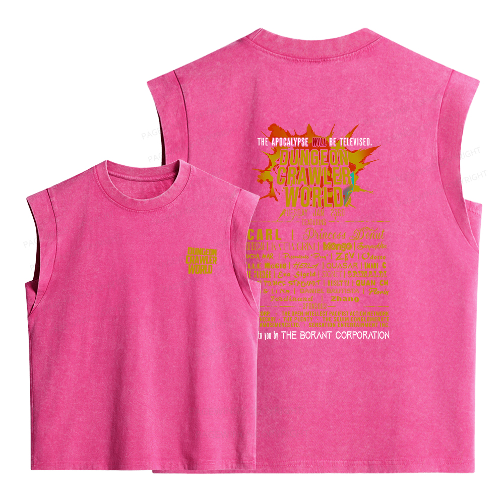 Pagewings Fuel Your Imagination With Sci-Fi World Tour Women's Washed Tank Top