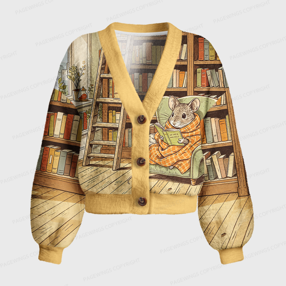 Pagewings Bookish Vibe Women's Cardigan Sweater