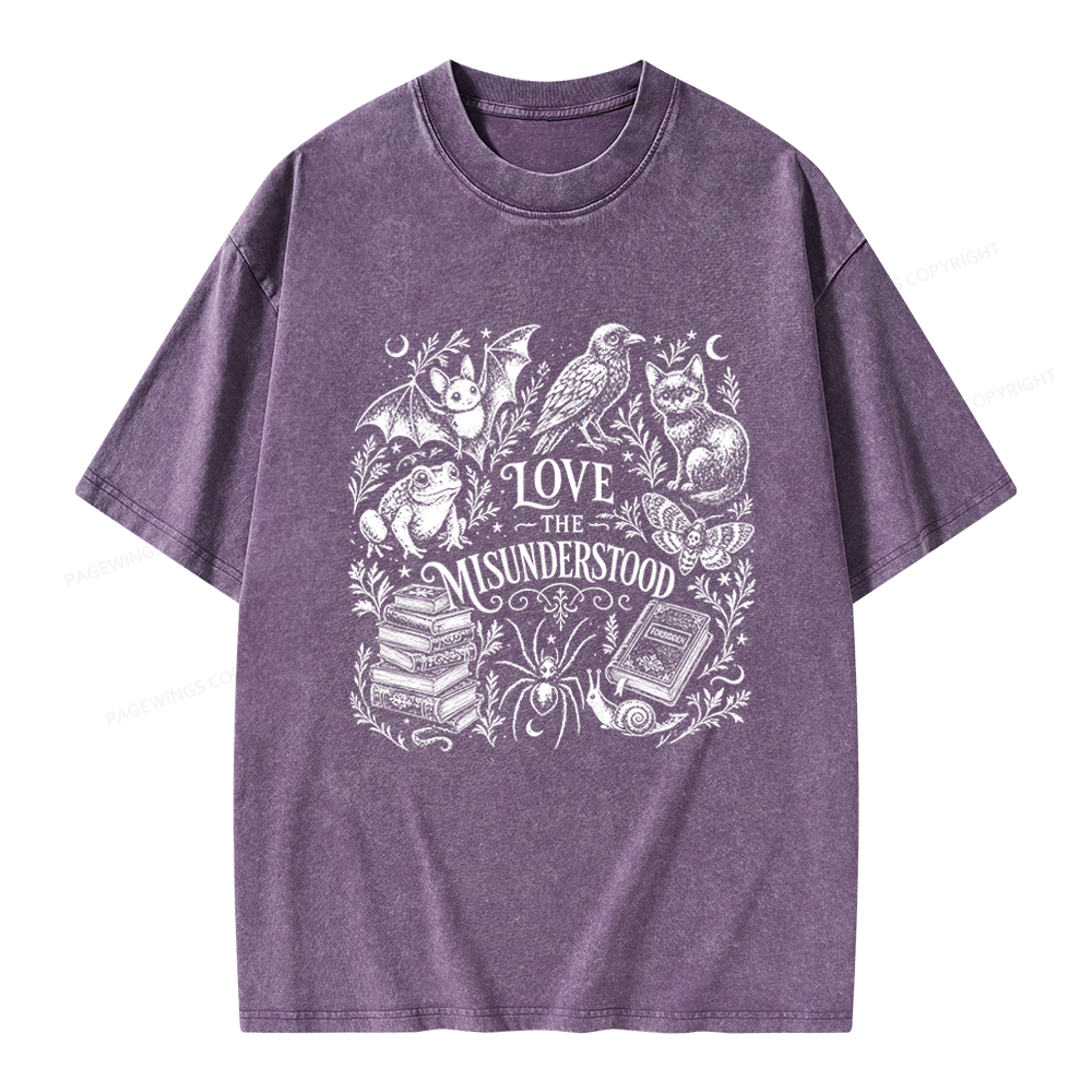 Pagewings Love The Misunderstood Unisex Washed T-shirt
