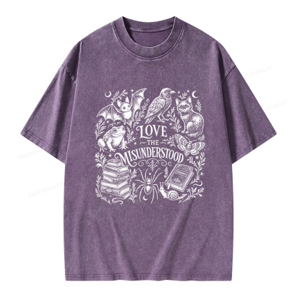 Pagewings Love The Misunderstood Unisex Washed T-shirt