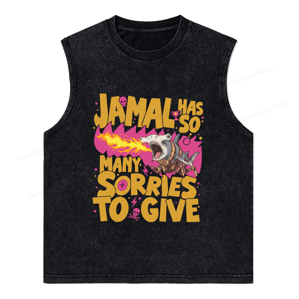 Pagewings Sci-Fi Novel Lover Unisex Washed Tank Top