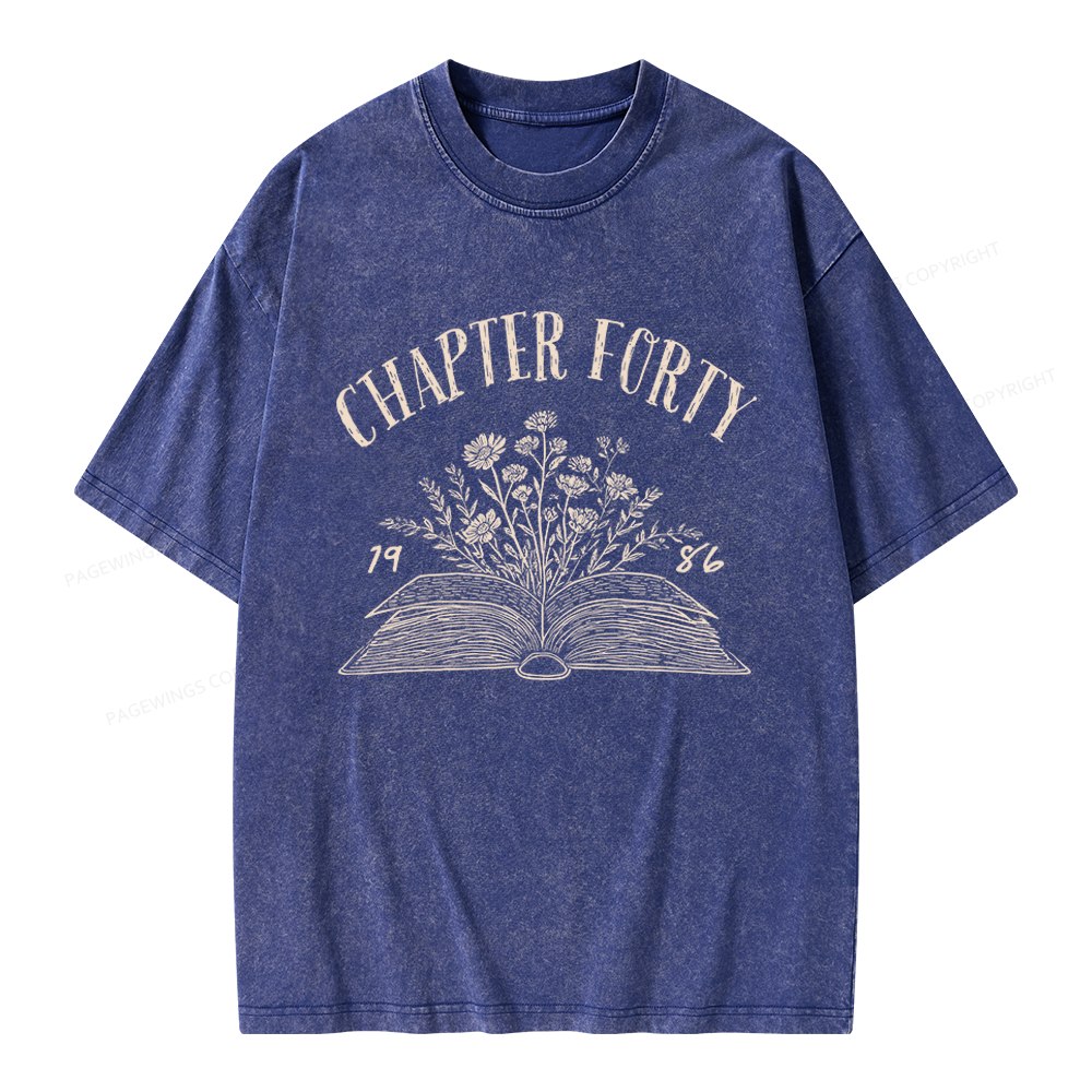 Pagewings Personalized Birthday Unisex Washed T-shirt
