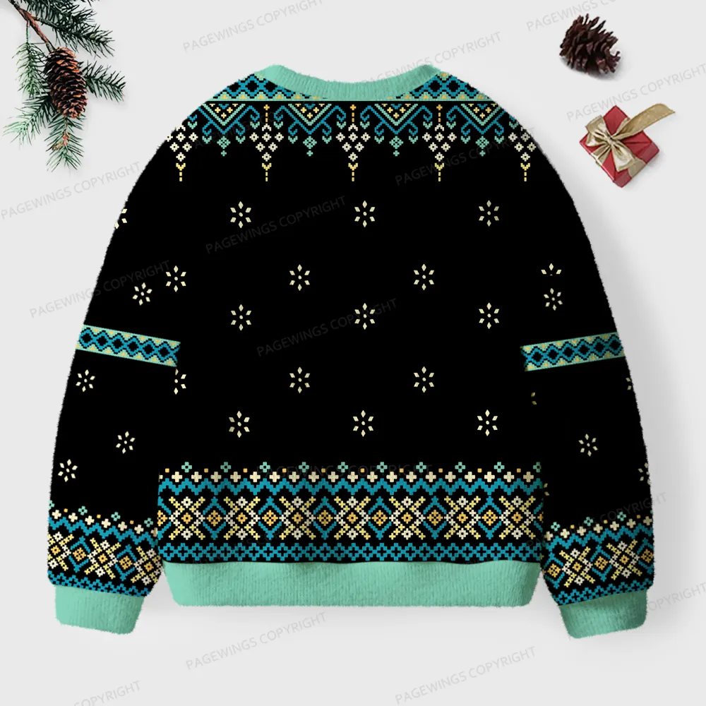Pagewings Sanctuary Moon Unisex Ugly Knit Sweatshirt