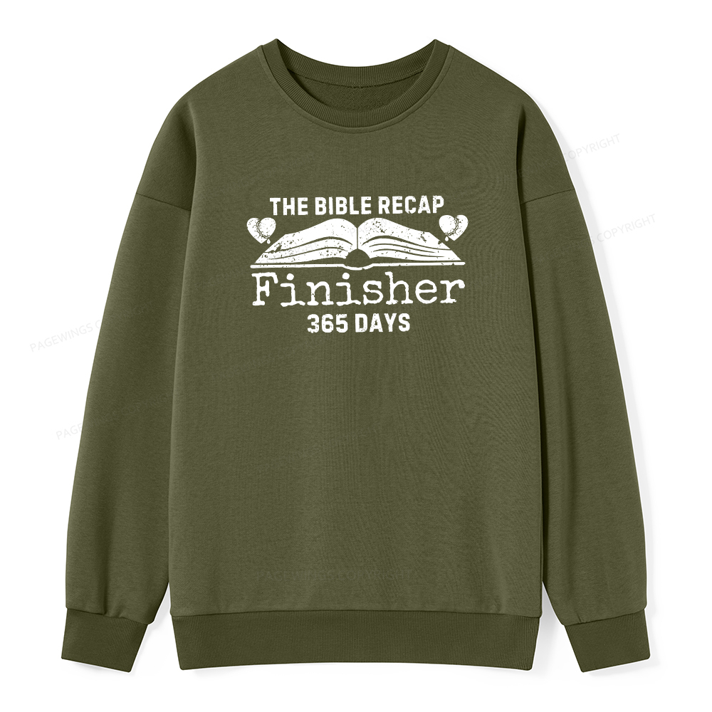 Pagewings The Bible Recap Finisher 365 Days Unisex Classic Sweatshirt
