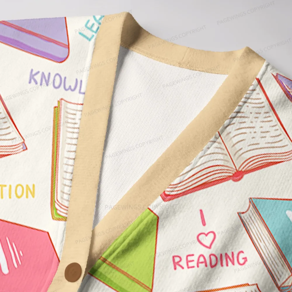 Pagewings Books Unisex Ugly Cardigan Sweaters