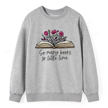 Pagewings So Many Books So Little Time Unisex Classic Sweatshirt
