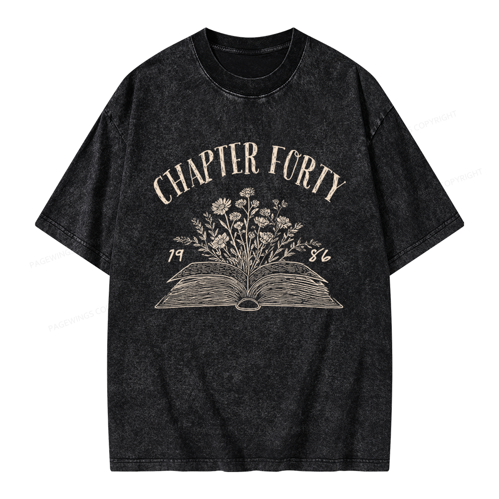 Pagewings Personalized Birthday Unisex Washed T-shirt