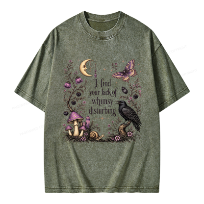 Pagewings Lack of Whimsy Unisex Washed T-shirt