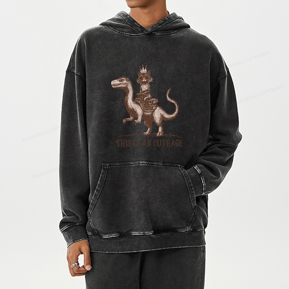 Pagewing Princess Donut Unisex Washed Hoodie
