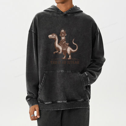 Pagewing Princess Donut Unisex Washed Hoodie