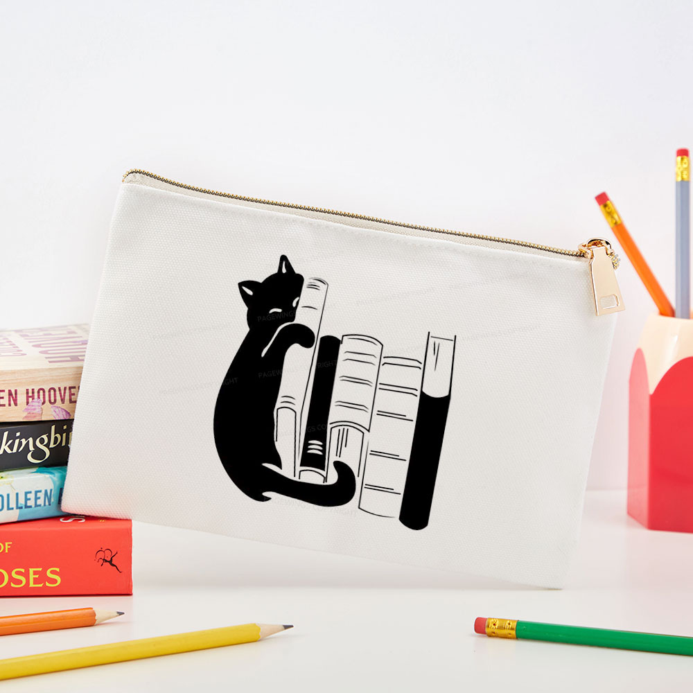 Pagewings Books And Cats Pouch