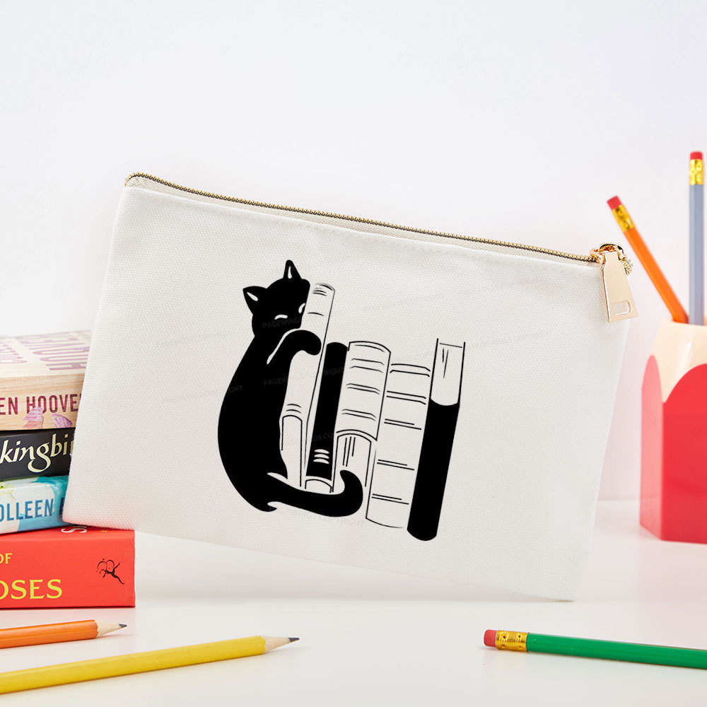 Pagewings Books And Cats Pouch