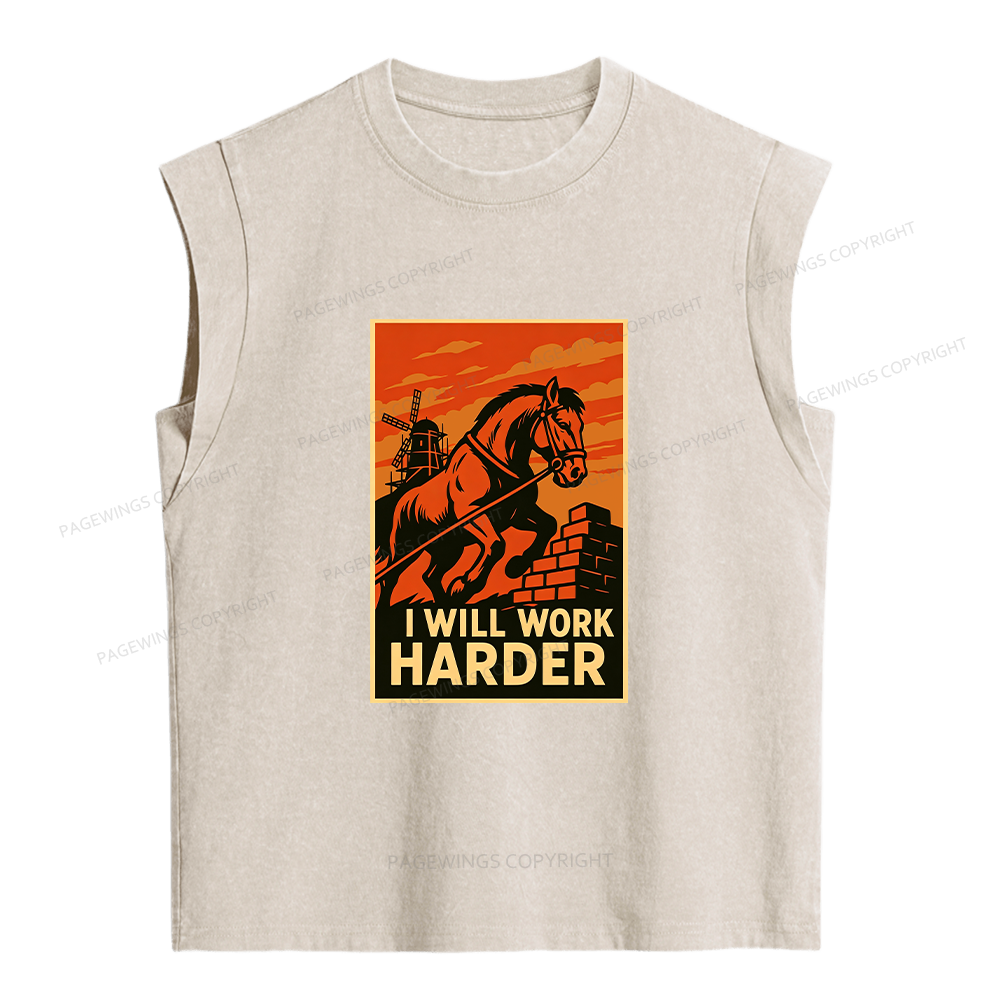 Pagewings Dystopia Quote Women's Washed Tank Top