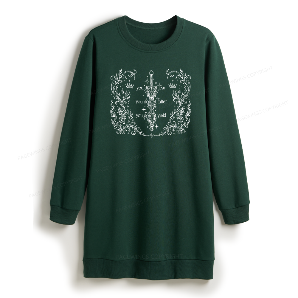 Pagewings Fantasy Reader Sweatshirt Dress