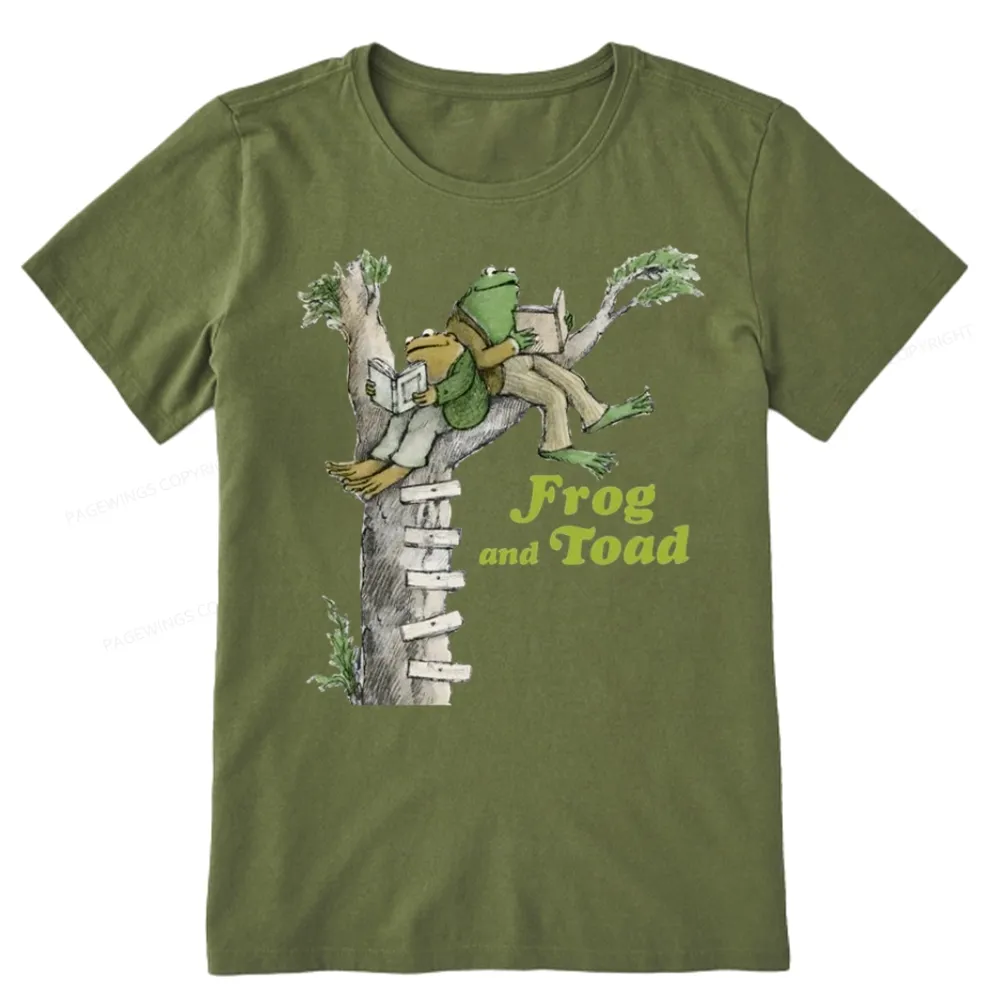Pagewings Frog and Toad Old Book Unisex Classic T-shirt