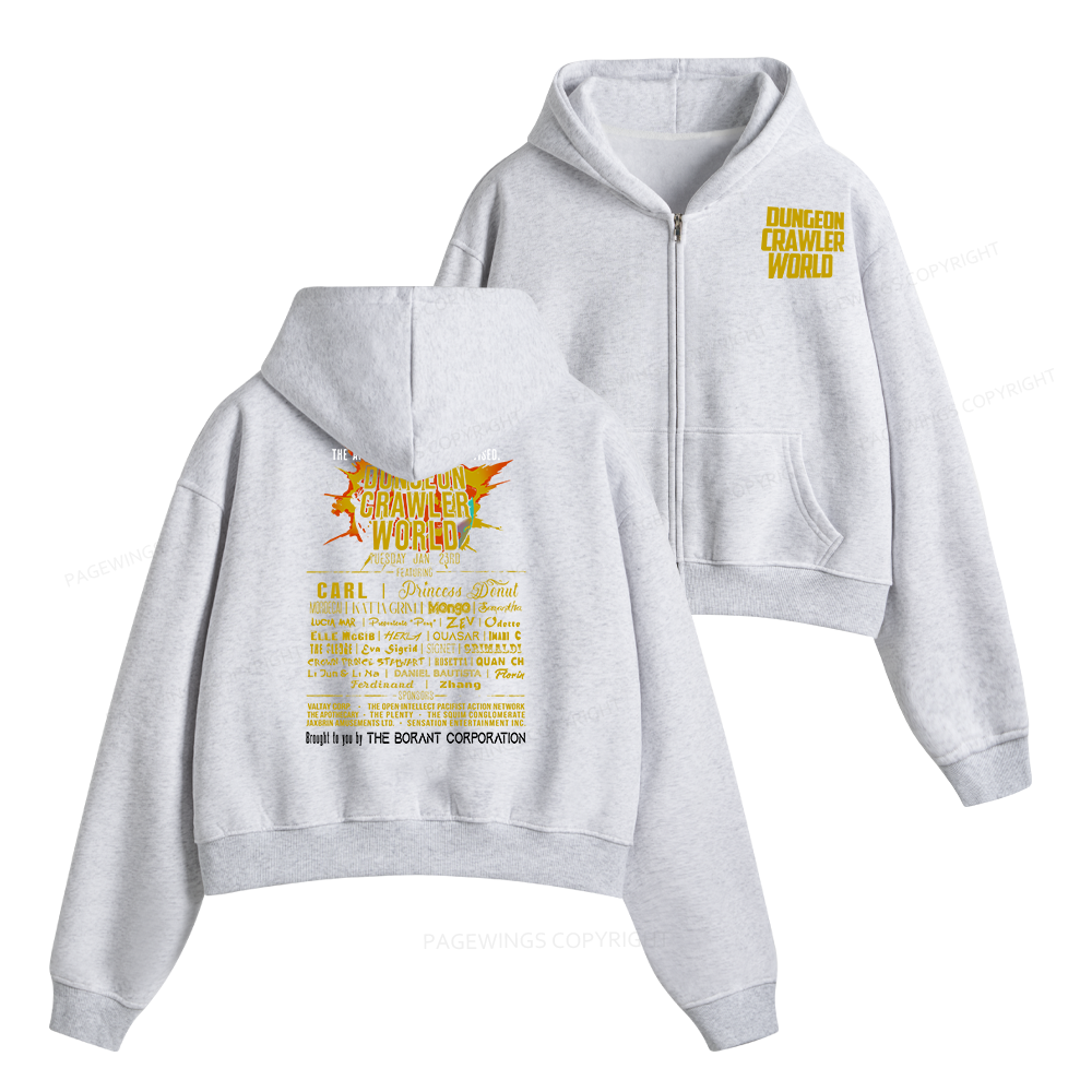 Pagewings Fuel Your Imagination With Sci Fi World Tour Fleece Zip-Up Hoodie