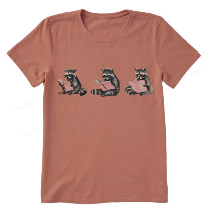 Pagewings Funny Raccoon Bookish Gift Unisex Classic T-shirt