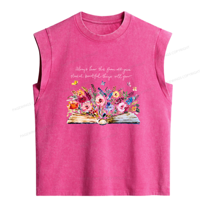 Pagewings You’ve Planted Beautiful Things Women's Washed Tank Top