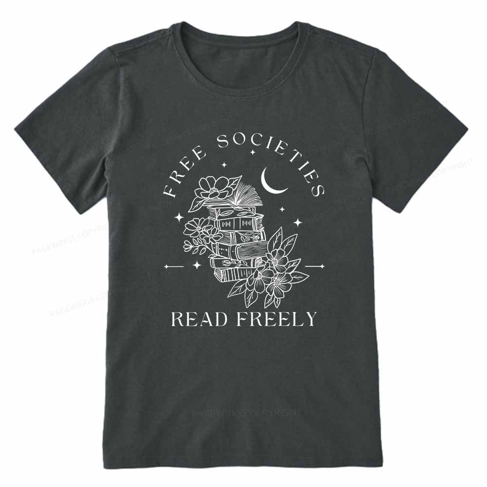 Pagewings Free Societies Read Freely Comfort Colors Shirt Unisex Classic T-shirt