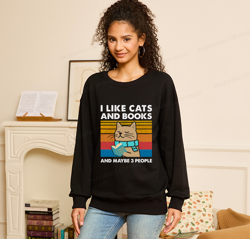 Pagewings Like Book And Maybe 3 People Unisex Classic Sweatshirt