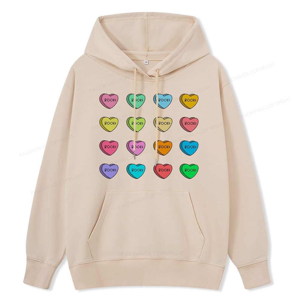 Pagewings Valentine's Day Librarian Unisex Classic Hoodie