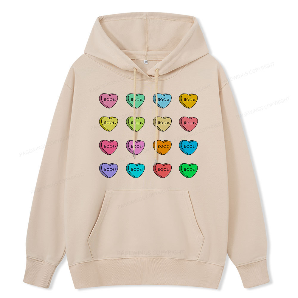 Pagewings Valentine's Day Librarian Unisex Classic Hoodie