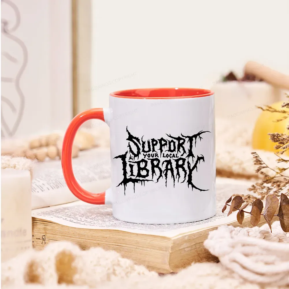 Pagewings Support Your Local Library Mug