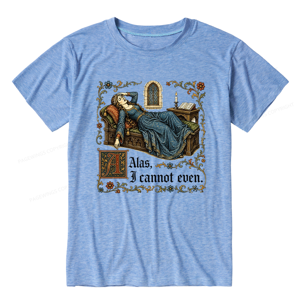 Pagewings Medieval Book Lover Unisex Heather T-Shirt