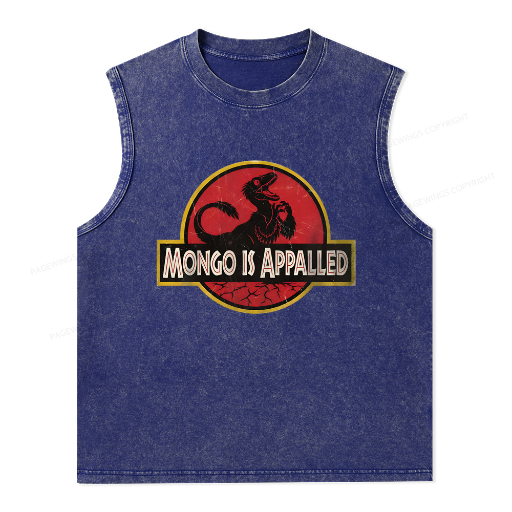 Pagewings Mongo Is Appalled Unisex Washed Tank Top