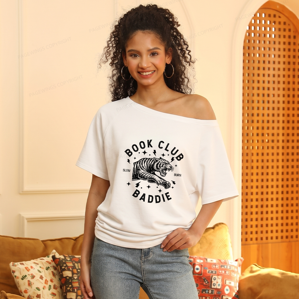 Pagewings Book Club Women Off Shoulder T-shirts