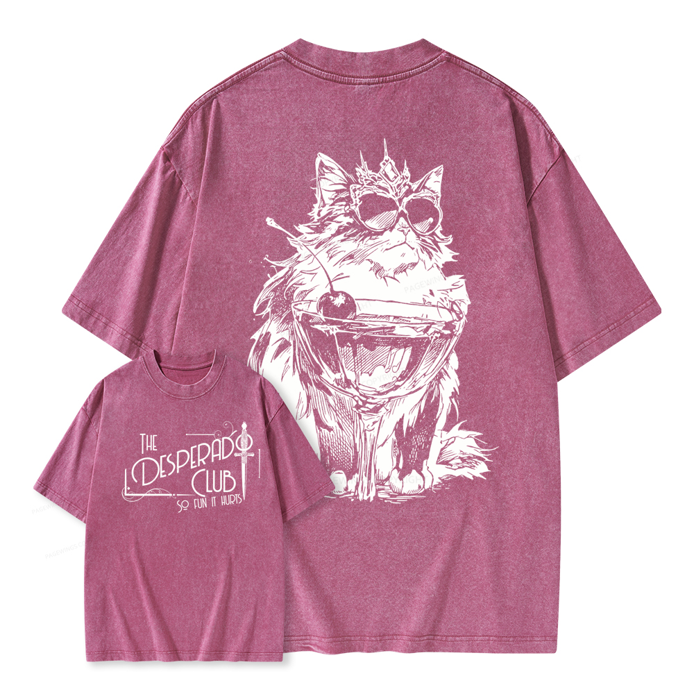 Pagewings The Desperado Club Unisex Washed T-shirt