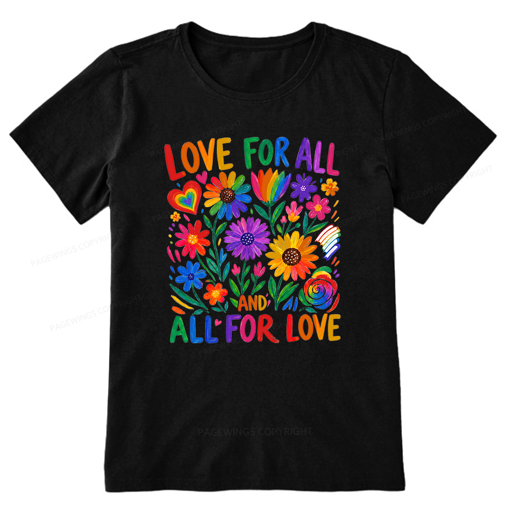 Pagewings Love For All Unisex Classic T-shirt