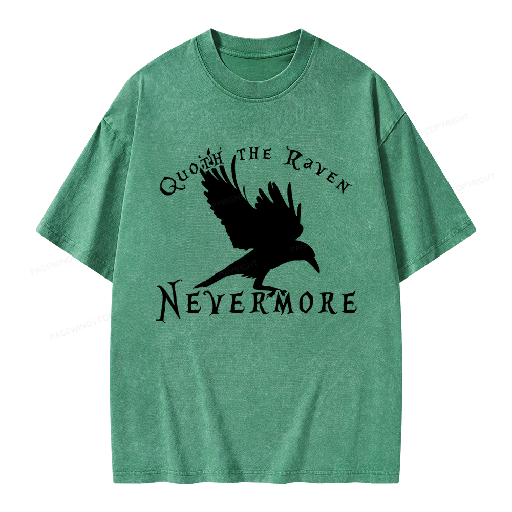 Pagewings Nevermore Unisex Washed T-shirt