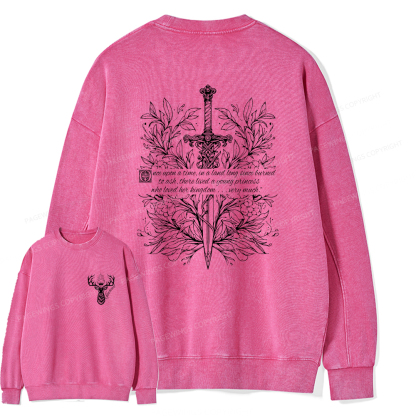 Pagewings Fireheart Unisex Washed Sweatshirt