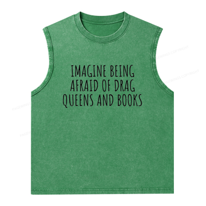 Pagewings Funny Liberal Shirt Unisex Washed Tank Top