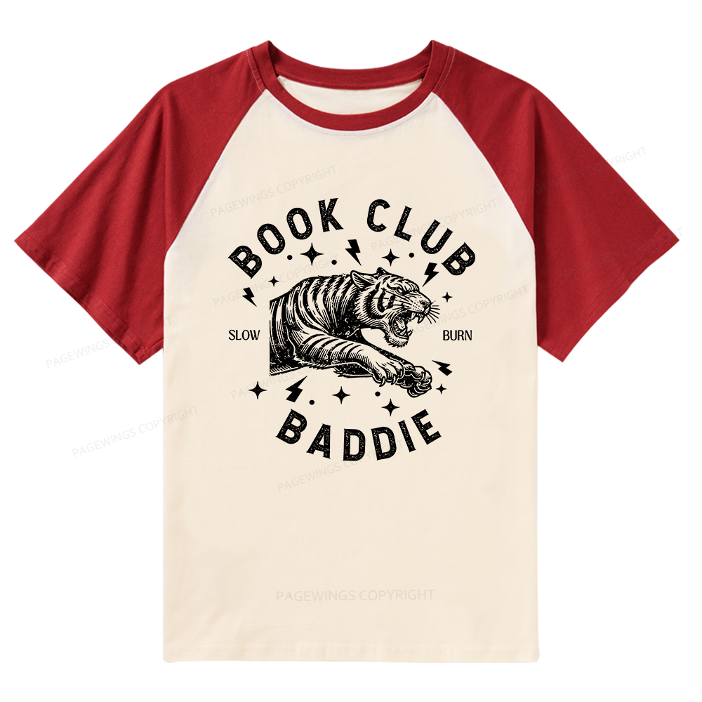 Pagewings Book Club Raglan T-shirt