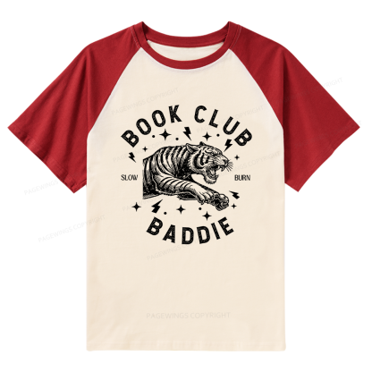 Pagewings Book Club Raglan T-shirt