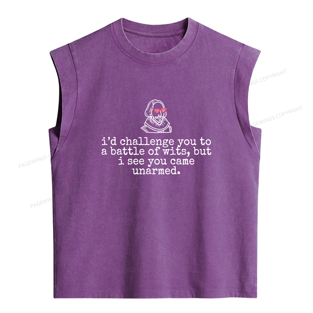 Pagewing Funny Drama Women's Washed Tank Top