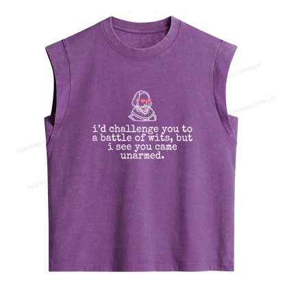 Pagewing Funny Drama Women's Washed Tank Top