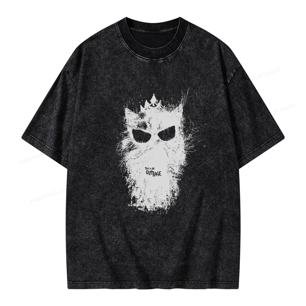 Pagewings This Is An Outrage Unisex Washed T-shirt