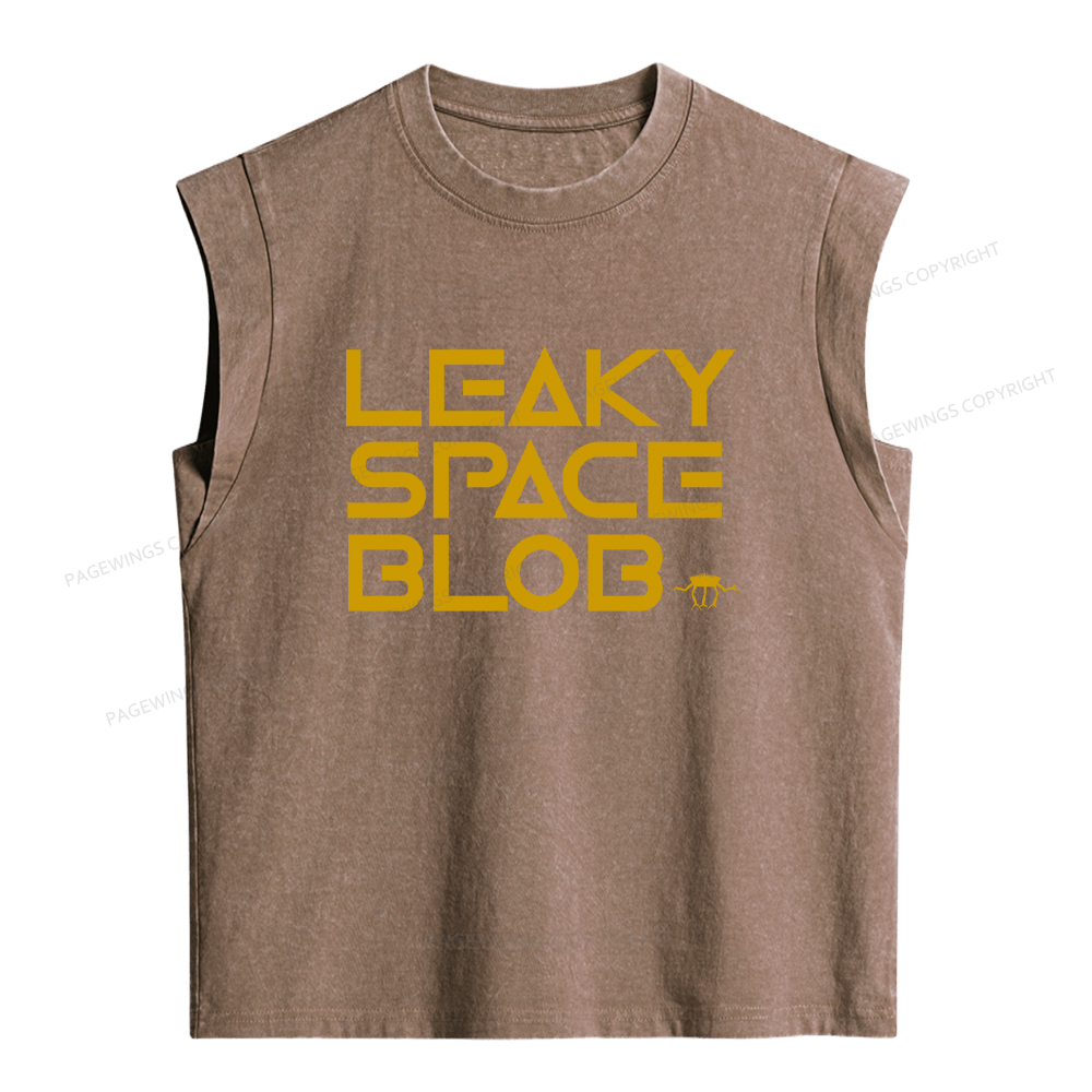 Pagewings Leaky Space Blob Women's Washed Tank Top