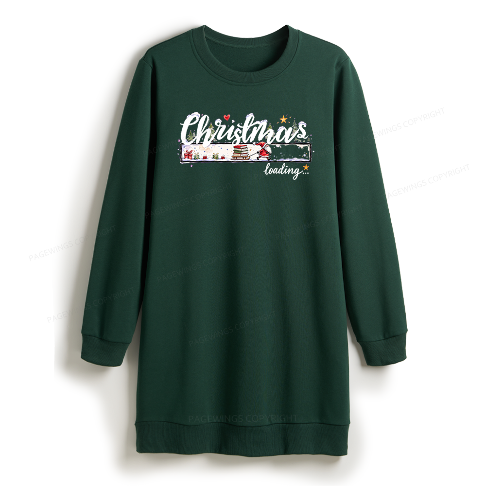 Pagewings Christmas Countdown Sweatshirt Dress