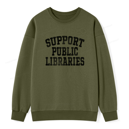 Pagewings Support Public Libraries Unisex Classic Sweatshirt