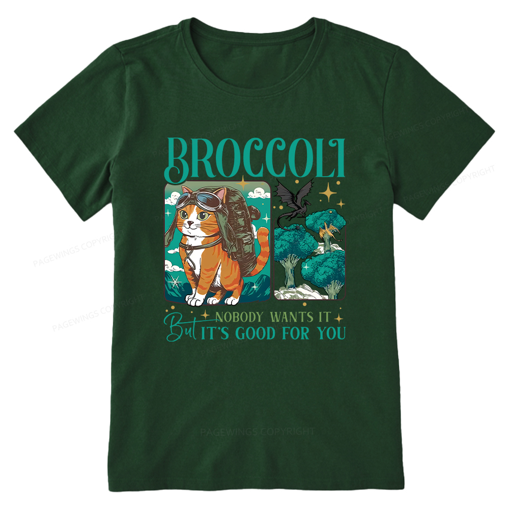 Pagewings Onyx Storm Broccoli Cat Unisex Classic T-shirt