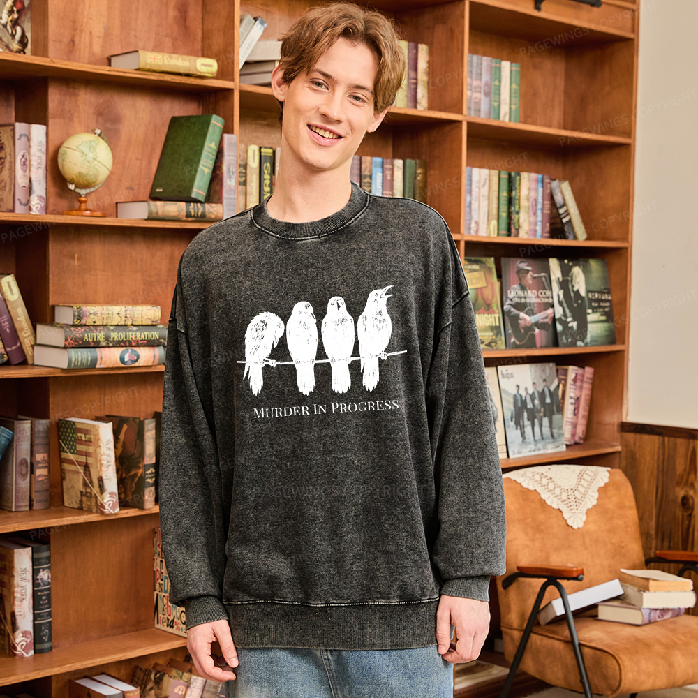 Pagewings The Matriarchy Would Never Unisex Washed Sweatshirt